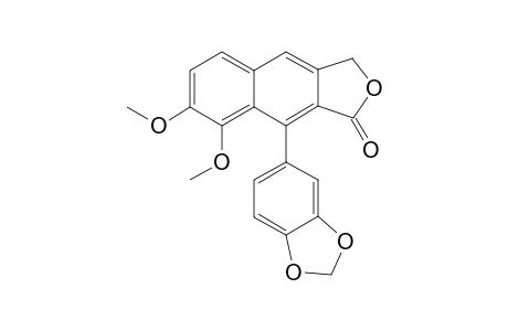 ISOJUSTICIDIN-B;3,4-DIMETHOXY-3',4'-METHYLENEDIOXY-2,7'-CYCLOLIGNA-7,7'-DIENO-9,9'-LACTONE