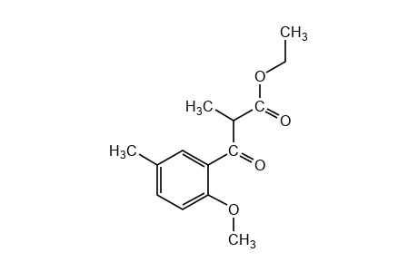 2-(5-methyl-o-anisoyl)propionic acid, ethyl ester