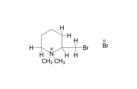 2-(bromomethyl)-1,1-dimethylpiperidinium bromide