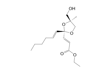 (2S,4S)-,(2R,4R)-2-[2-(Ethoxycarbonyl)ethenyl]-2-[1-(E)-hexenyl]-4-(hydroxymethyl)-4-methyl-1,3-dioxolane