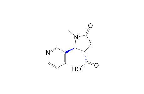 trans-1-Methyl-4-carboxy-5-(3-pyridyl)-2-pyrrolidinone