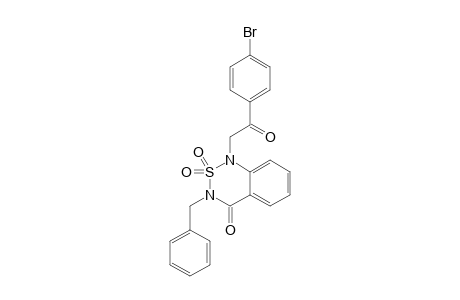 1-[(4-BROMOPHENYL)CARBONYLMETYL]-3-BENZYL-2,1,3-BENZOTHIADIAZIN-4-ONE-2,2-DIOXIDE