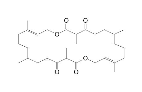 3,7,11,16,20,24-Hexamethyl-1,14-dioxa-cyclohexacosa-7,11,20,24-tetraene-2,4,15,17-tetraone