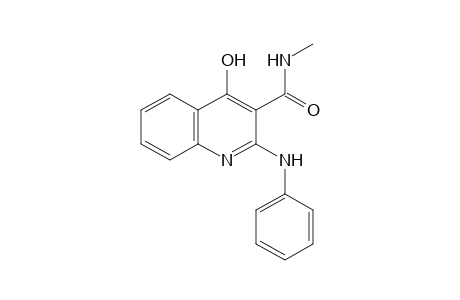 2-anilino-4-hydroxy-N-methyl-3-quinolinecarboxamide
