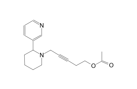 3-pentyn-1-ol, 5-[2-(3-pyridinyl)-1-piperidinyl]-, acetate (ester)