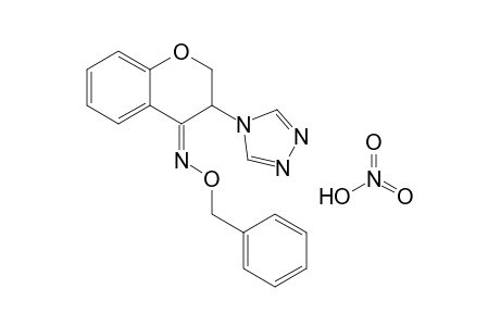 (Z)-2,3-Dihydro-3-(4H-1,2,4-triazol-4-yl)-4H-1-benzopyran-4-one O-(phenylmethyl)oxime nitrate