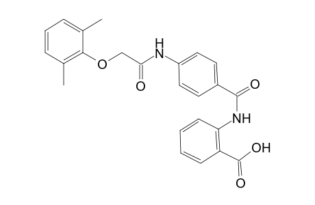 2-[(4-{[(2,6-dimethylphenoxy)acetyl]amino}benzoyl)amino]benzoic acid