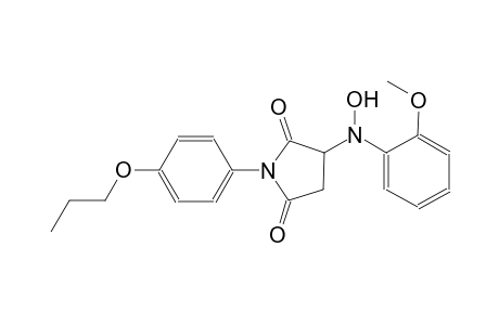 3-(hydroxy-2-methoxyanilino)-1-(4-propoxyphenyl)-2,5-pyrrolidinedione