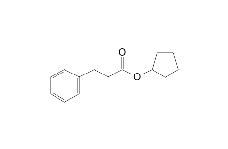 Benzenepropanoic acid, cyclopentyl ester