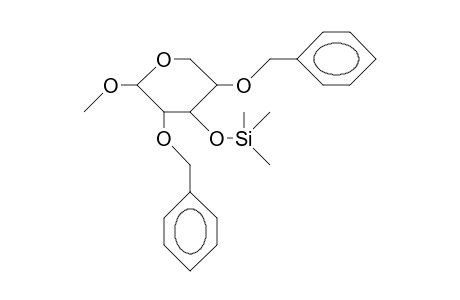 Methyl-2,4-di-O-benzyl-3-O-trimethylsilyl.beta.-D-xylopyranosid