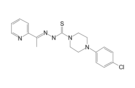 4-[4-Chlorophenyl]-1-piperazinethiocarboxylic acid, 2-[1-[2-pyridyl]et