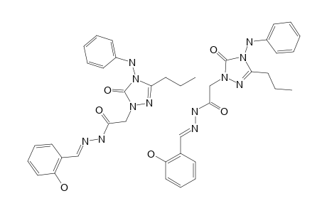 5-OXO-4-PHENYLAMINO-3-N-PROPYL-4,5-DIHYDRO-[1,2,4]-TRIAZOL-1-YL-ACETIC-ACID-ORTHO-HYDROXYBENZYLIDENE-HYDRAZIDE