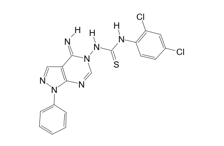 1-(2,4-Dichloro-phenyl)-3-(4-imino-1-phenyl-1,4-dihydro-pyrazolo[3,4-d]pyrimidin-5-yl)-thiourea