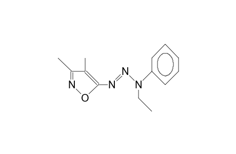 1-(3,4-Dimethyl-5-isoxazolyl)-3-ethyl-3-phenyl-triazene