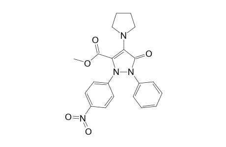 Methyl 3-pyrrolidino-4,5-dihydro-4-oxo-1-(4'-nitrophenyl)-5-phenyl-1H-pyrazol-5-carboxylate