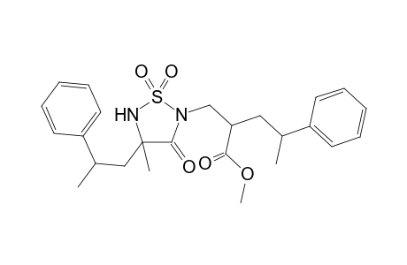 (2'RS,2"RS,4RS,4'RS)-2-[2-[2[-(methoxycarbonyl)-4-phenylpentyl]]-4-(2-phenylpropyl)-4-methyl-3-oxo-1,2,5-thiadiazolidine 1,1-dioxide