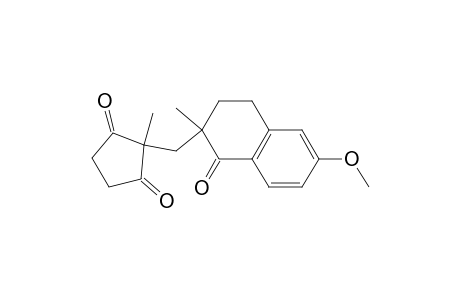 6-METHOXY-2-METHYL-2-[(1'-METHYL-2',5'-DIOXOCYCLOPENTYL)-METHYL]-3,4-DIHYDRONAPHTHALEN-1(2H)-ONE