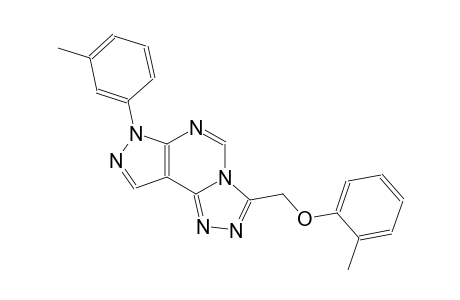 3-[(2-methylphenoxy)methyl]-7-(3-methylphenyl)-7H-pyrazolo[4,3-e][1,2,4]triazolo[4,3-c]pyrimidine