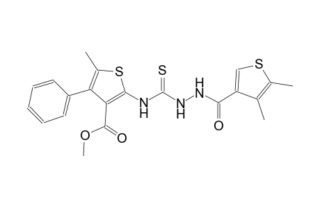 methyl 2-[({2-[(4,5-dimethyl-3-thienyl)carbonyl]hydrazino}carbothioyl)amino]-5-methyl-4-phenyl-3-thiophenecarboxylate