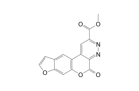 Pyridazino[3,4-c]psoralen-2-carboxylic acid methyl ester