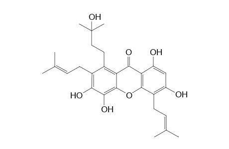 1,3,5,6-Tetrahydroxy-4,7-di-(3-methyl-2-butenyl)-8-(3-hydroxy-3-methylbutyl)xanthone