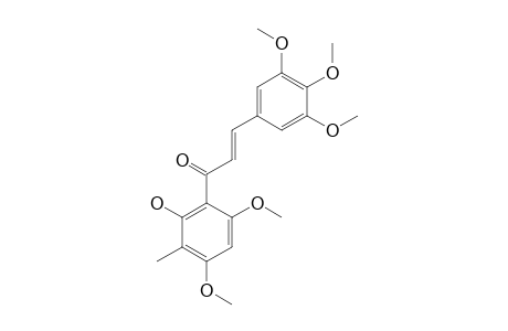 1-(2'-HYDROXY-4',6'-DIMETHOXY-3'-METHYLPHENYL)-3-(3,4,5-TRIMETHOXYPHENYL)-PROP-2-EN-1-ONE
