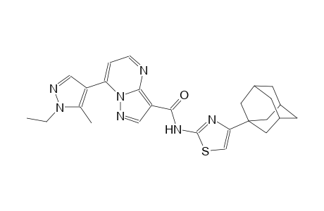 N-[4-(1-adamantyl)-1,3-thiazol-2-yl]-7-(1-ethyl-5-methyl-1H-pyrazol-4-yl)pyrazolo[1,5-a]pyrimidine-3-carboxamide