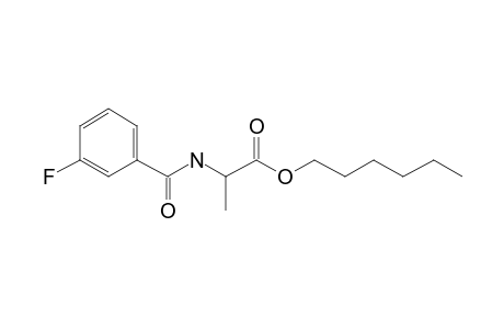 L-Alanine, N-(3-fluorobenzoyl)-, hexyl ester