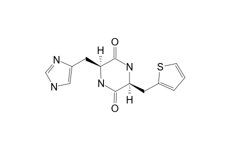 (3S,CIS)-1'-H-3-(4-IMIDAZOLYLMETHYL)-6-(2-THIENYLMETHYL)-PIPERAZIN-2,5-DIONE