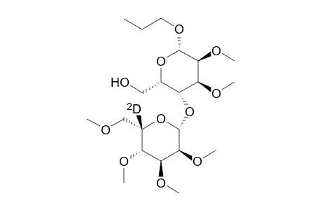 Propyl (2,3,4,6-tetramethoxy-.beta.-[5'-deuterio]-L-gulopyranosyl)-(1-> 4)-2,3-dimethoxy-.beta.-L-gulopyranoside