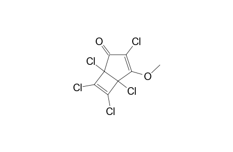 4-methoxy-1,3,5,6,7-pentachlorobicyclo[3.2.0]hepta-3,6-dien-2-one