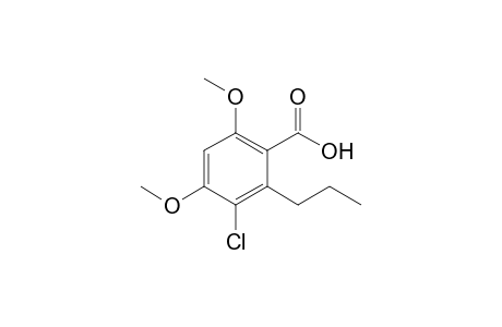 Acremonisol_A;3-chloro-4,6-dimethoxy-2-propylbenzoic_acid