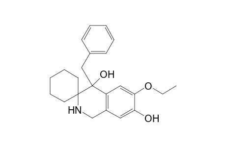 Spiro[cyclohexane-1,3'(2'H)-isoquinoline]-4',7'-diol, 6'-ethoxy-1',4'-dihydro-4'-(phenylmethyl)-