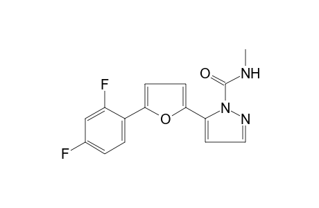 5-[5-(2,4-difluorophenyl)-2-furyl]-N-methylpyrazole-1-carboxamide