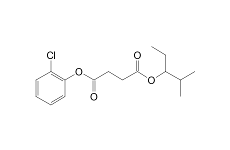 Succinic acid, 2-methylpent-3-yl 2-chlorophenyl ester