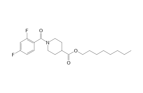 Isonipecotic acid, N-(2,4-difluorobenzoyl)-, octyl ester