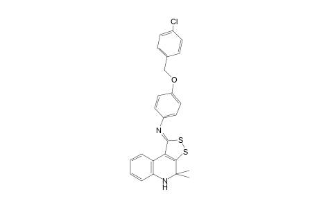 N-{4-[(4-chlorobenzyl)oxy]phenyl}-N-[(1Z)-4,4-dimethyl-4,5-dihydro-1H-[1,2]dithiolo[3,4-c]quinolin-1-ylidene]amine