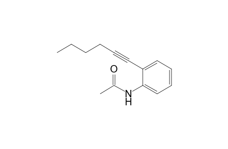 N-(2-hex-1-ynylphenyl)acetamide