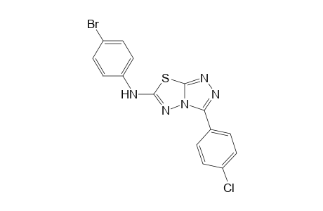 6-(4-Bromophenyl)amino-3-(4-chlorophenyl)-1,2,4-triazolo[3,4-b]1,3,4-thiadiazole