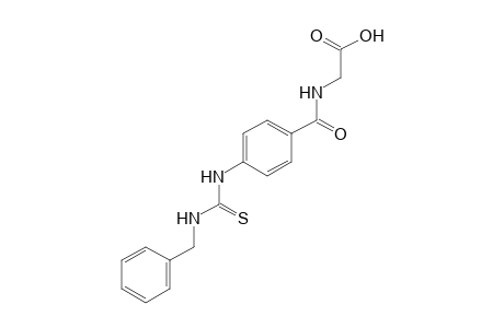 p-(3-benzyl-2-thioureido)hippuric acid