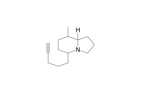 5-(Pent-4'-yn-1'-yl)-8-methylindolizidine