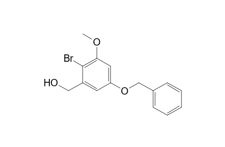 3-BENZYLOXY-6-BROMO-5-METHOXYBENZYLALCOHOL