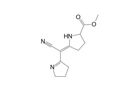 5-[Cyano-(4,5-dihydro-3H-pyrrol-2-yl)-methylene]pyrrolidine-2-carboxylic acid, methyl ester
