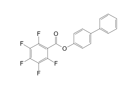 Pentafluorobenzoic acid, 4-biphenyl ester