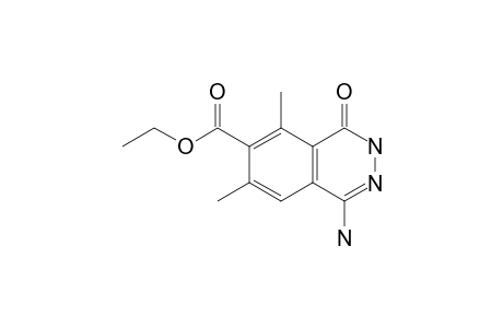 1-amino-3,4-dihydro-5,7-dimethyl-4-oxo-6-phthalazinecarvoxylic acid, ethyl ester