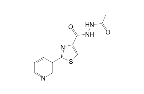 1-acetyl-2-{[2-(3-pyridyl)-4-thiazolyl]carbonyl}hydrazine