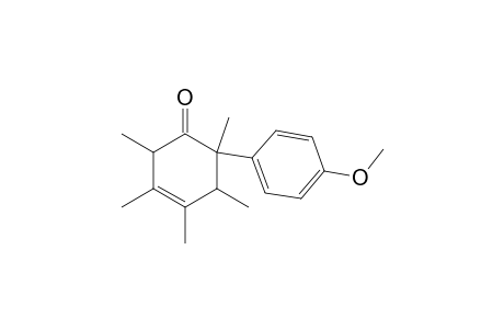 5-(p-Methoxyphenyl)-1,2,3,5,6-pentamethylcyclohexen-4-one