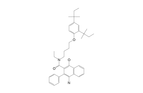 2-Naphthalenecarboxamide, 4-amino-N-[4-[2,4-bis(1,1-dimethylpropyl)phenoxy]butyl]-N-ethyl-1-hydroxy-3-phenyl-