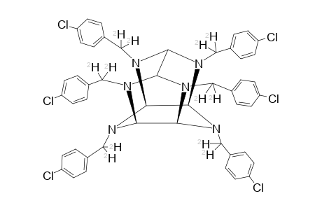 2,4,6,8,10,12-HEXA-(4'-CHLORO-PHENYL-[2H2]-METHYL)-2,4,6,8,10,12-HEXAAZA-TETRACYCLO-[5.5.0(5,9).0(3,11)]-DODECANE