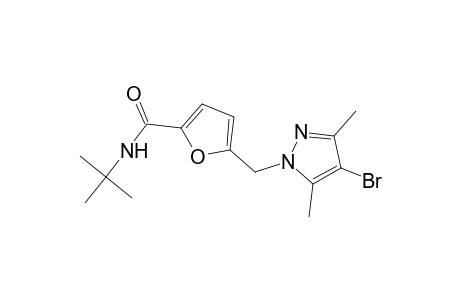 5-[(4-bromo-3,5-dimethyl-1H-pyrazol-1-yl)methyl]-N-(tert-butyl)-2-furamide